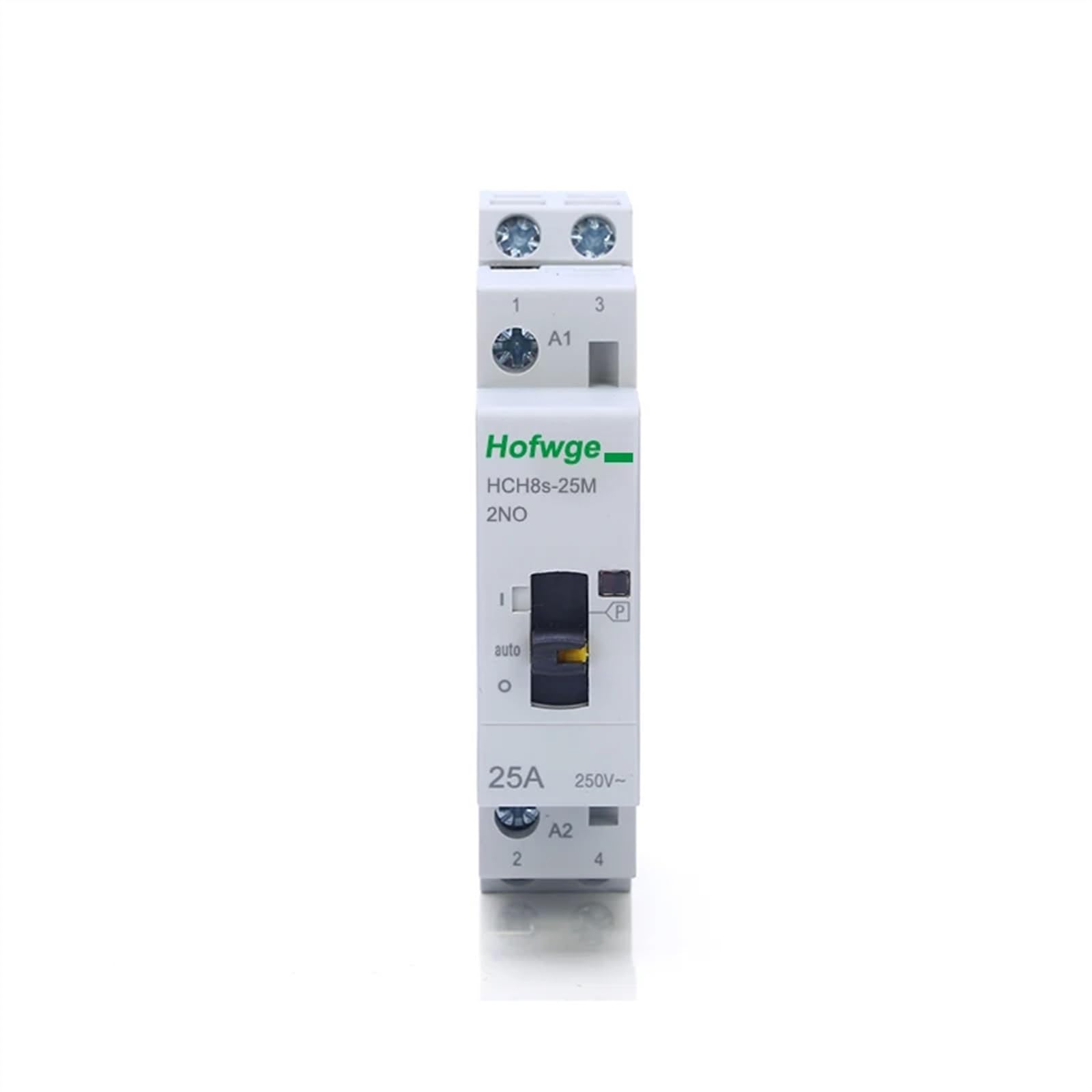 Stycznik modułowy AC do użytku domowego, HCH8s-25M, 2P, 16A, 20A, 220V, do szyny DIN, z przełącznikiem ręcznym, 2NO, 1NO, 1NC lub 2NC(2P 16M 1NO1NC AC230V)