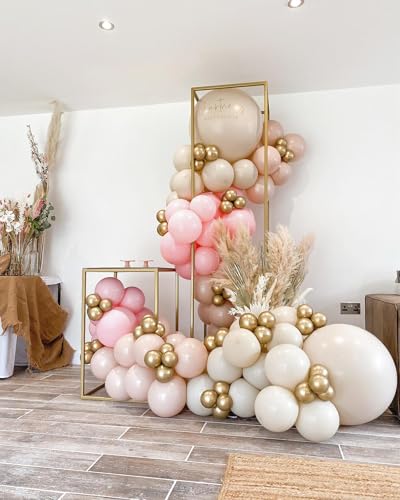 Image of 36 Inch White Sand Balloons - 9Pcs Giant White Sand Balloons Jumbo Large Thick Big Cream Latex Balloons for Birthday Baby Shower Wedding Anniversary Gender Reveal Photo Shoot Party Decorations