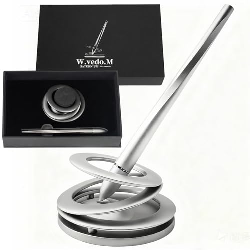 W.vedo.M Ballpoint pen STURNIUM 3.0 EDITION.Floating and Magnetic levitating pen for Desktop decoration.Luxury hoverpen gift for men and women (Multiple colors are available) (Starlight Silver)