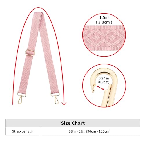 Image of ZOOEASS Wide Shoulder Strap (Solid),Adjustable Replacement Belt Crossbody Canvas Bag Handbag