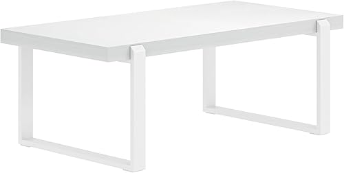 Miniatura 36 de FOLUBAN Mesa de centro rústica, moderna mesa central industrial de madera y metal para sala de estar, roble de 47 pulgadas Roble,Negro