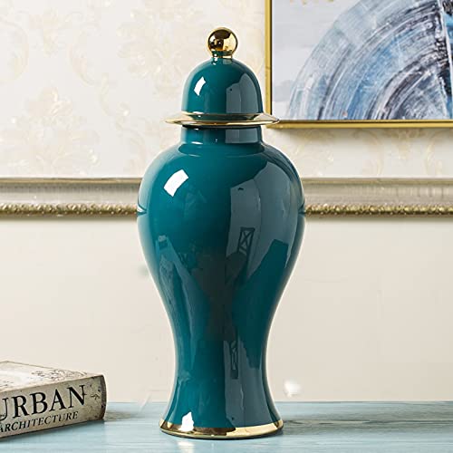 BELLA FORMA E MIGLIOR BARATTOLO DEL TEMPIO PER L'ARREDAMENTO DELLA CASA:Il Nostro Vaso In Ceramica Cinese Dal Design Creativo,Lavorazione Squisita Classica Porcellana Dorata Vaso Vaso Tempio Floreale,Stile Cina Ming,Semplice E Moderno,Goditi Solo Il Nostro Vaso Cinese A Memoria E Ti Innamorerai Del Nostro Vaso Di Barattolo Di Zenzero Del Tempio,Fai Ammirare I Tuoi Visitatori Il Tuo Gusto Speciale.