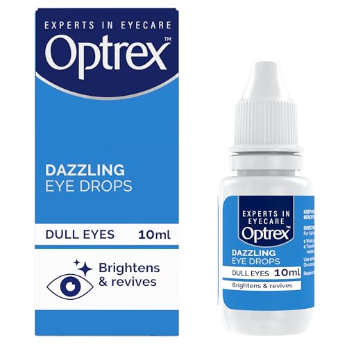 Optrex Dazzling Eye Drops Brightens & revives Dull Eyes 10ml Brighter and Dazzling Eyes Instant Results Easy to Apply