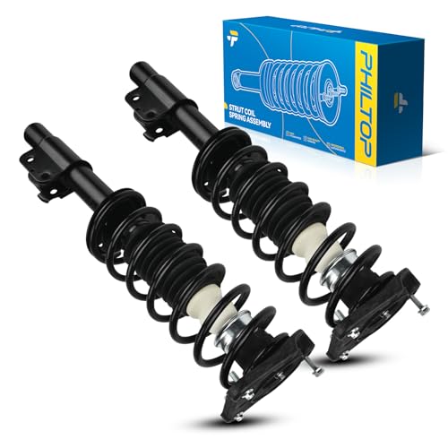 Image of PHILTOP Rear Struts for Alero 1999-2004, Classic 2004-2005, Cutlass 1998-1999, Grand Am 1999-2005, Malibu 1998-2003, Shock Absorber Complete Suspension 171686*2, Struts with Coil Spring Assemblies SAA