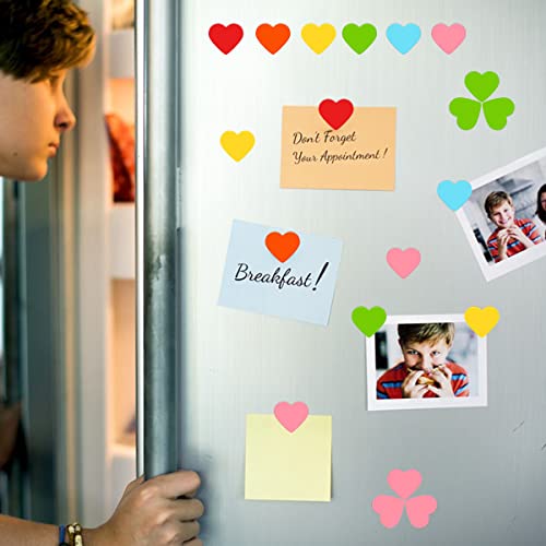 120 imanes decorativos de corazón para refrigerador miniatura 4
