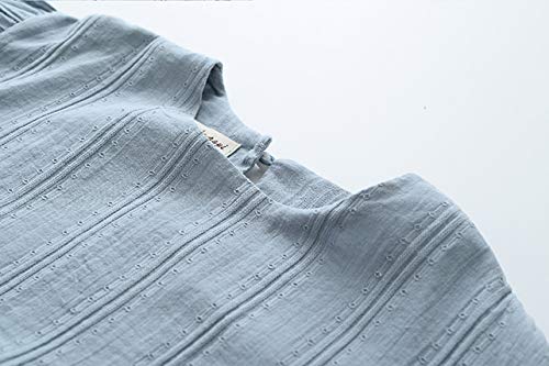 Girls Long Bell Sleeve Ruffle Cotton Blouse Shirts Tops for Toddler Girls3