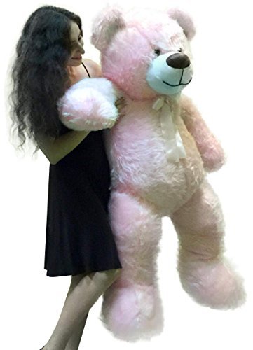 Big Plush 5 Foot American Made Giant Pink Teddy Bear 60 Inches Soft Made In Usa #TOP3