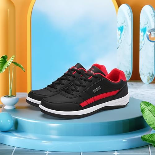 Baskets de course pour homme confortables et respirantes en noir de taille 46 - 3