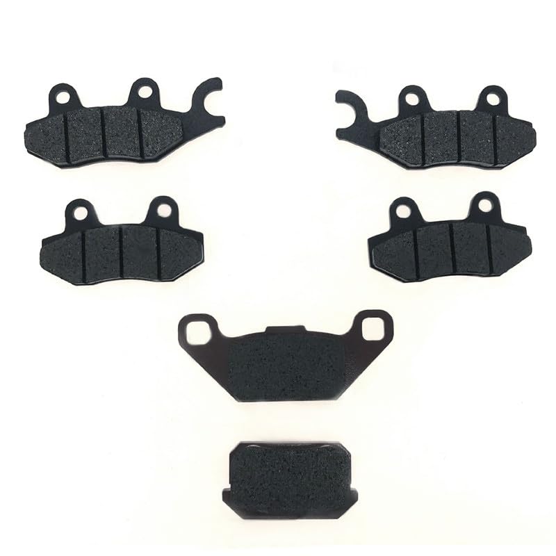 Auto Part - 3 Pairs Semi metallic Front Rear Brake Pad For KAZUMA STELS 500GT 500CC ATV UTV Shinear
