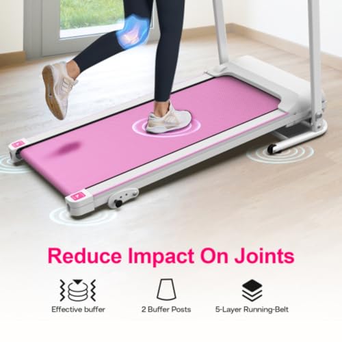 Image of Foldable Treadmill, Running Walker, 2.5HP Electric Folding Treadmill, 3 Modes, Multiple LED Displays, with Handrails, Suitable for Home Gym, Maximum Weight Capacity 265 Lbs