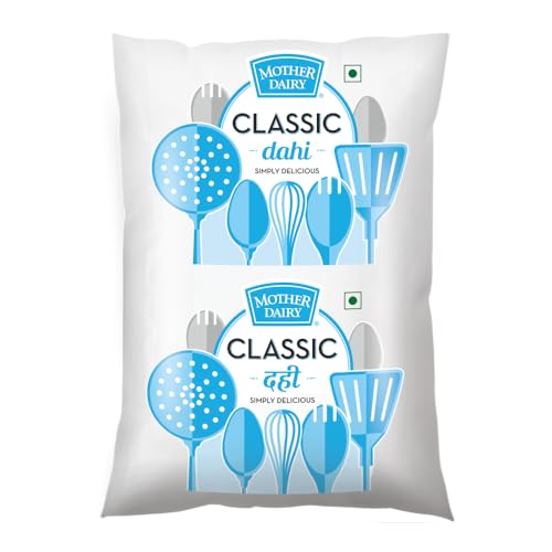 Mother Dairy Classic Curd Polypack Pouch, 1000 g