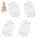 XINTANGXIA 4 Stück Body Verlängerung Druckknopf Baby Baby Body Extender Längenverstellbar Weiß Einstellbare Länge Baby für Baby Bodies,Strampler Weste
