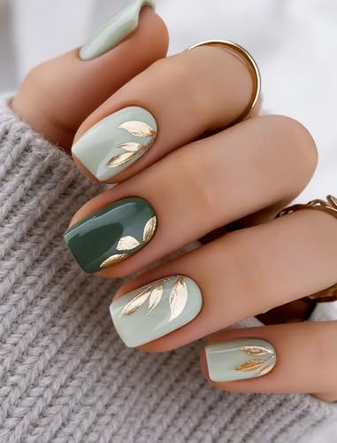 JMEOWIO Nagelfolie UV Härtend Blätter UV Gel Nail Strips Nagelsticker Nagelaufkleber Nail Art Dekoration Nageldesign Zubehör