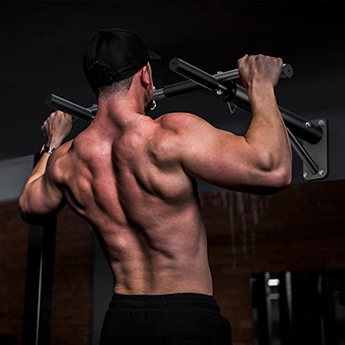 Wesfital Pull Up Bar Wall Mount, Strength Training Pull-Up Bar Chin Up Bar For Home Gym Workout Heavy-Duty Frame Supports To 440 Lbs #TOP6