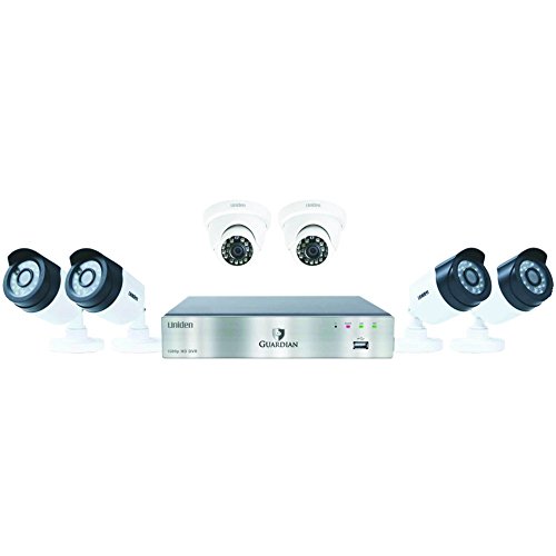 Uniden Guardian G7842D2 2TB DVR (4 Bullet & 2 Dome Cameras) Wired Video
