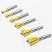 Yakamoz 6Pcs Dovetail Router Bit Set 1/4 Inch Shank Half-Blind & Through Dovetail Bits Wood Joints Cutter Tool for Making Boxes Drawers Chests