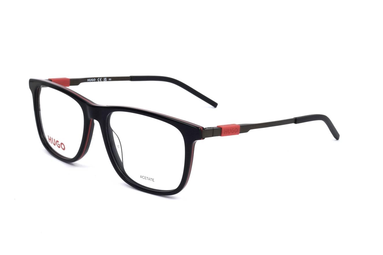 BOSSHUGO Men's Eyewear, Black Red, 54