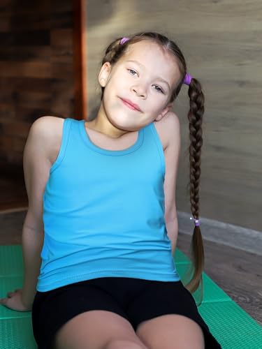 Image of Geyoga 6 Pieces Girls Dance Tank Top Sleeveless Cami Racerback Crop Camisole Outfit for Ballet Athletic