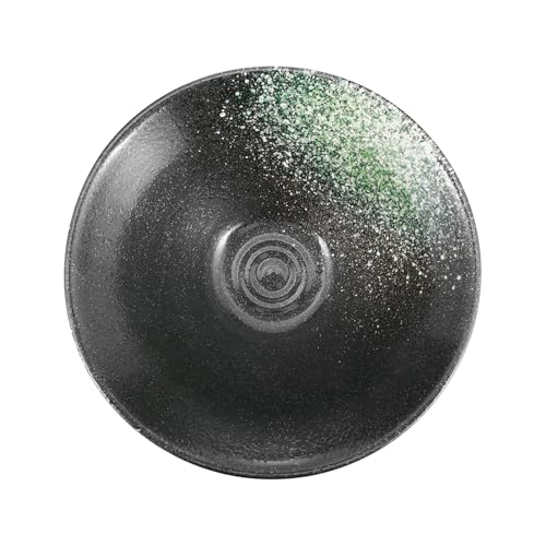 IWOWHERO Ciotola Giapponese in Ceramica per Ramen Scodella Grande Fatto a Mano per Zuppe Insalate e Noodles Resistente e Facile da Pulire Design Antisgocciolamento Verde