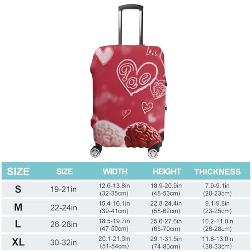 Luggage Cover Elastic Suitcase Cover Protector Washable Travel Baggage Covers Valentine Day Luggage Covers Carry On Luggage Protector Anti-scratch 19-32 Inch XL2