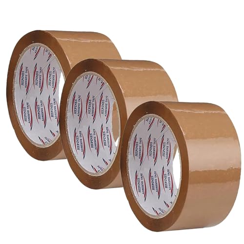 Image of Brown Tape 2 Inch Multipurpose For Home And Office Use, Decorating And Diy Industrial Packaging Tape Box Packing 65 Meter Pack of 3