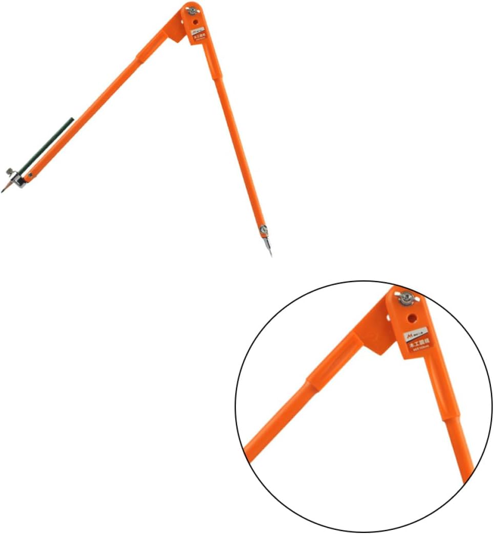 Hemobllo Carpenter Woodworking Pencil Compass Scribing Marking Tool Large Diameter Precision Adjustable for DIY Woodworking Layout