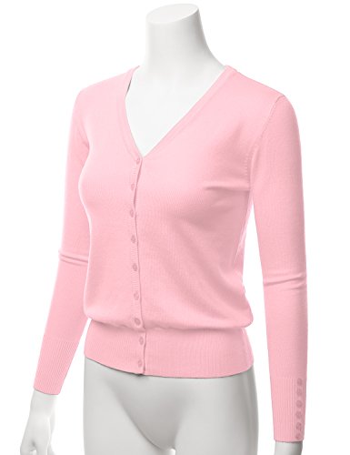 Image of LALABEE Women's V-Neck Long Sleeve Button Down Sweater Cardigan Soft Knit(S-XXL)