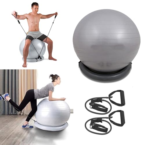 Ballon de yoga et pilates pour bureau à domicile avec base antidérapante stable