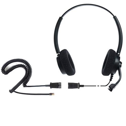 IPD IPH-165 Phone Headset with Noise Cancelling Microphone for Office and Call Center -Compatible with Cisco landline Phones -7800/7900/8800/6945 Series,Interquartz and Altigen landline Phones - image 6