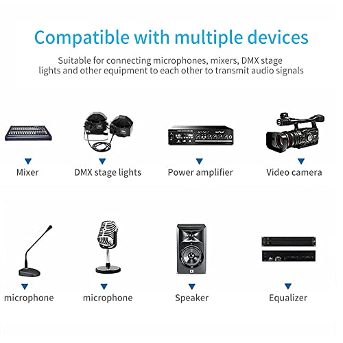 Seefeful Xlr Male To Female Microphone Cable Black - Gold Plated | 16Awg Copper Wire Conductors [Premium Xlr Male To Female Microphone Mic Cords ] (6.6 Feet) #TOP6