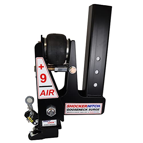 Shocker Gooseneck Air Hitch & Coupler for Nexhaul Trailers, Square 4.5