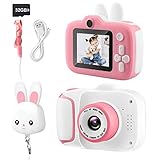 Cámara de fotos para niños de 2,0 pulgadas, vídeo 1080p HD, con tarjeta SD de 32 G, tapa de protección de la lente, para niños de 3 a 12 años