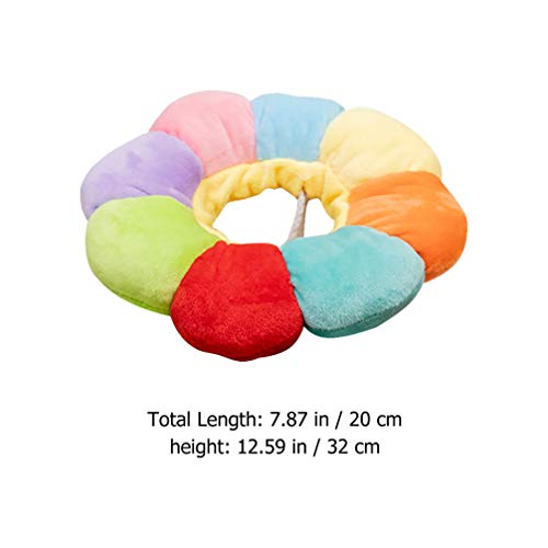 POPETPOP Recuperação Do Gato Ajustável Collar Bonito Girassol Pescoço Em Forma de Cone Isabelino Col