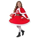 Morph Kids Santa Costume, Mrs Claus Costume For Girls, Santa Claus Outfit For Kids, Holiday Dress Up Fun, Small