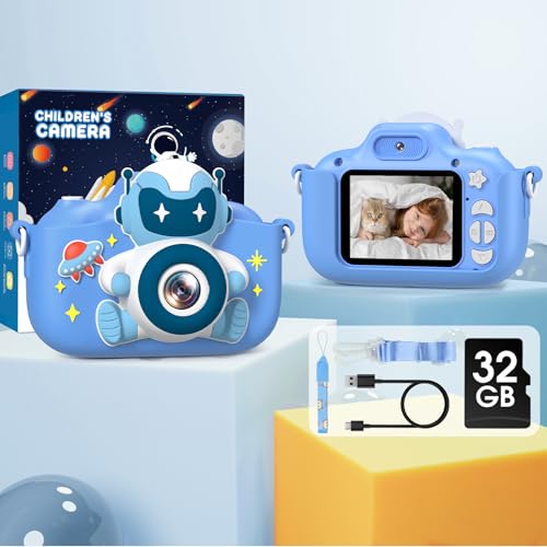 Miniatura 7 de Gofunly Camara Fotos Infantil, 2,0 Pulgadas Camara De Fotos Para Niños Con Tarjeta De 32gb, 1080p Hd Selfie Video Cámara Digital Para Niños, Regalos Ideales Para Niños Y Niñas De 3-12 Años
