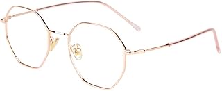 Reading Glasses Suitable for Women - Anti Fatigue - Red/Rose Gold - Clear Vision - 10 Diopters Glasses for Reading (Color : Rose Gold, Size : 0.75 Diopter)