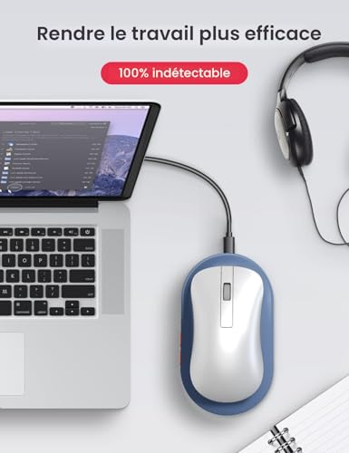 VAYDEER Air 3 Mouse Jiggler ultrafin avec minuterie, Vert – vue 6