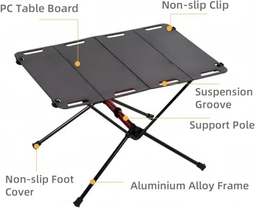 Table camping pliante et compacte pour solutionner le manque d'espace en voyage - 7