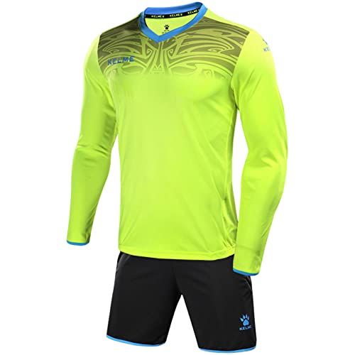 Kelme Torwart Trikots Uniform Keeper Wear Langarm Fußball Torwart Praxis tragen Unisex Pro Set AGelb L