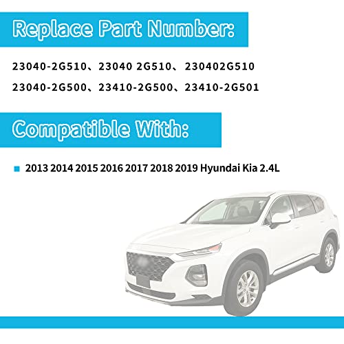 Getfarway 23040-2G510 23040-2G500 Piston & Rings Kit Compatible With Hyundai Kia 2.4L 2013 2014 2015 2016 2017 2018 2019, Replacement For Engine Piston & Pin & Snap Ring Kit #TOP1