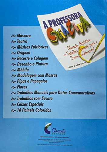 Professora Criativa - Educação Artística e Trabalhos Manuais para o Ensino Fundamental Volume 2