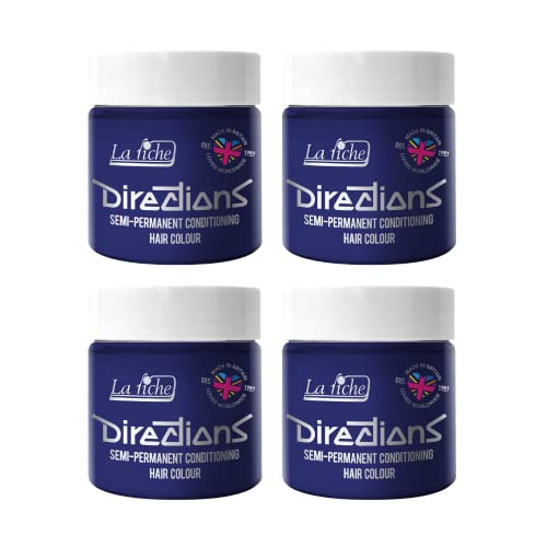 La Riche Directions Semipermanente Haarfarbe 100 ml Dose 4 Packung (Ultra Violet)