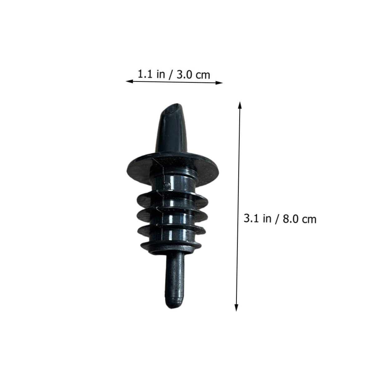 FUNOMOCYA 10pcs Wine Pourers Wine Bottle Stoppers for Airtight Seal Smooth Edges for Cocktails and Essential Bar Accessories for Parties