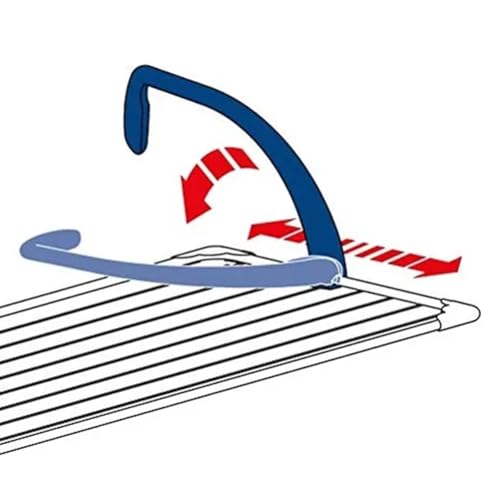 Vileda Stendibiancheria da Balcone Brezza 100 in Acciaio e Resina con 10 Metri di Spazio Stendibile per Gli Indumenti - 3