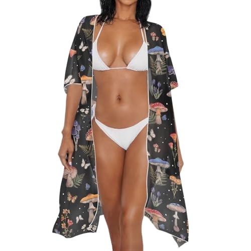 Womens Kimono Swimsuit Coverups Casual Loose Long Bathing Suit Cover Up Summer Beach Coverup3
