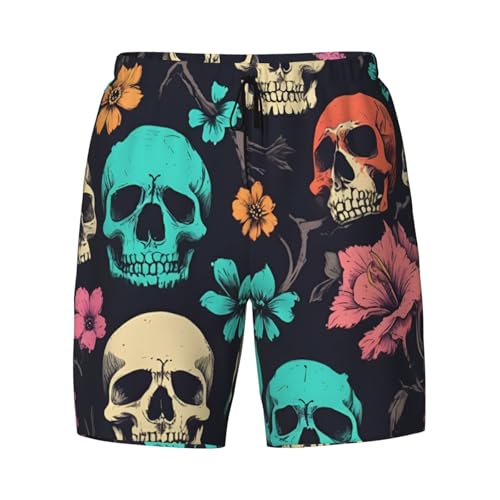 Bañador de hombre con estampado de calaveras para piscina 5