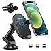 OMOTON Caricatore Wireless Auto Supporto Telefono a Ricarica Wireless 15W, Caricabatterie Universale per iPhone/Samsung/Huawei/Xiaomi Qi e non-Qi ecc, Ricarica Magnetica con 3 Adattatori Magnetici