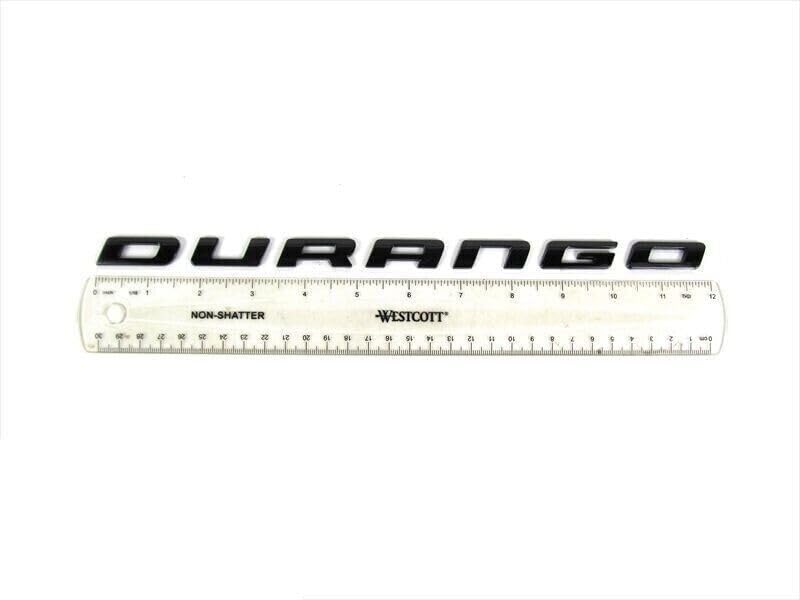 Image of 1Pc 14-21 Durango Emblem 3D Badge Liftgate Rear Nameplate Letter 55079299AC Replacement for Durango (Gloss Black)