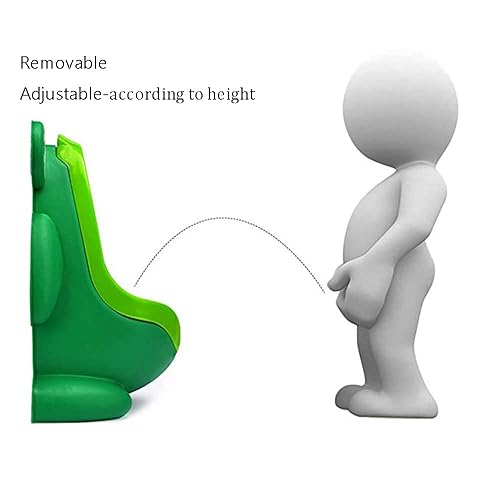 Miniatura 6 de Entrenamiento para orinar de rana, lindo orinal de entrenamiento para niños con divertido objetivo de apunta, urinarios verdes para niños pequeños