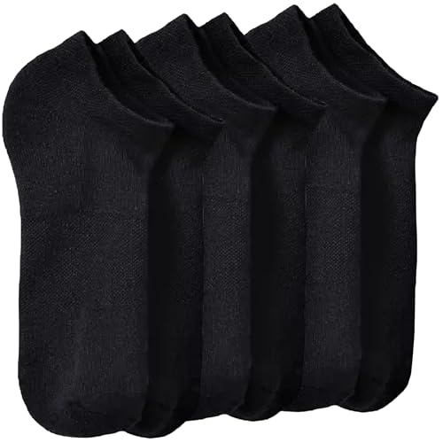 Image of ToBeInStyle Pack of 6 Printed & Solid Low Cut Ankle Socks - Kid's & Adults